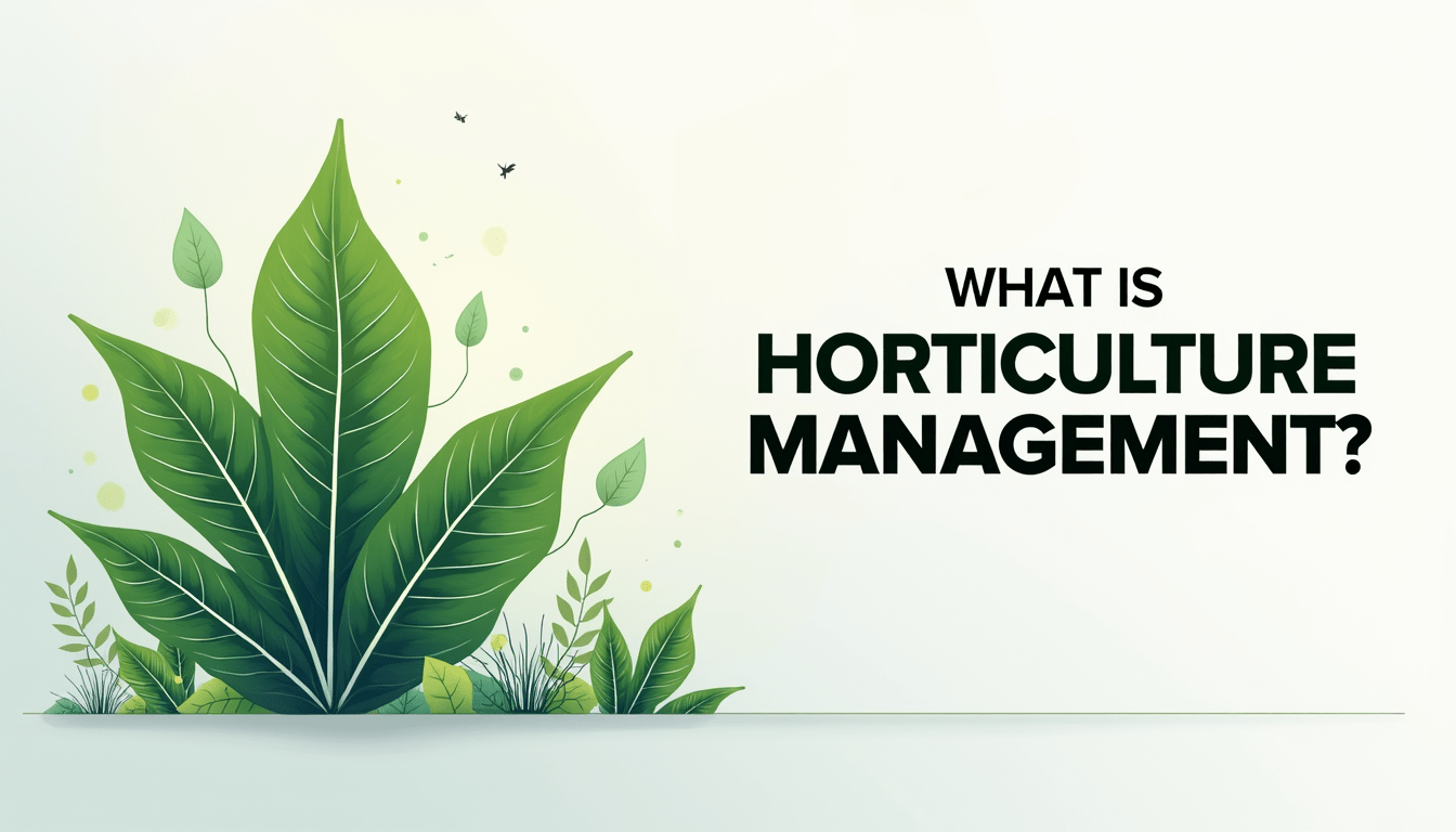 What Is Horticulture Management?