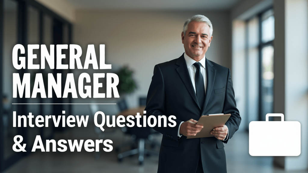 General Manager Interview Questions and Answers