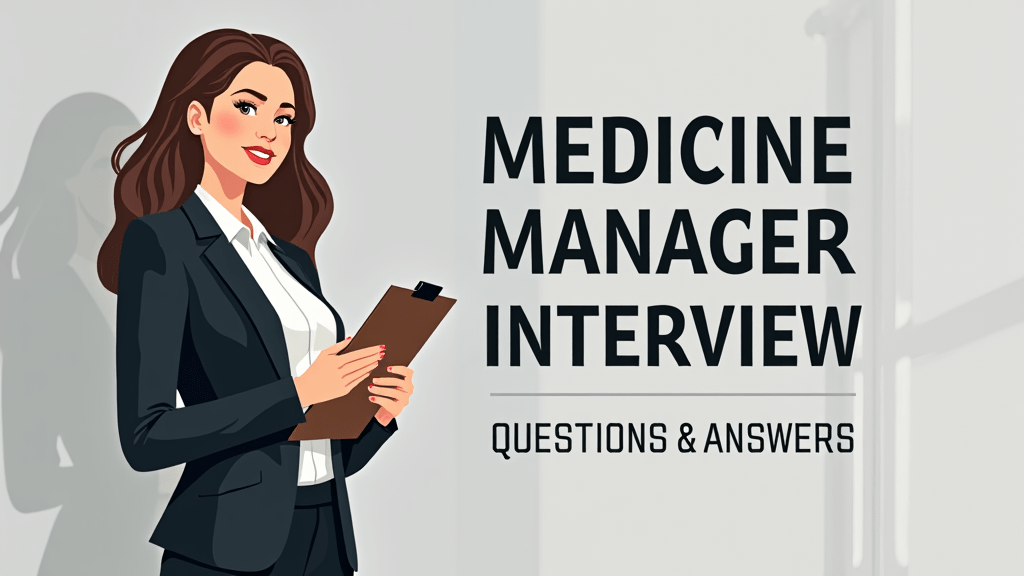 Medicine Manager Interview Questions and Answers